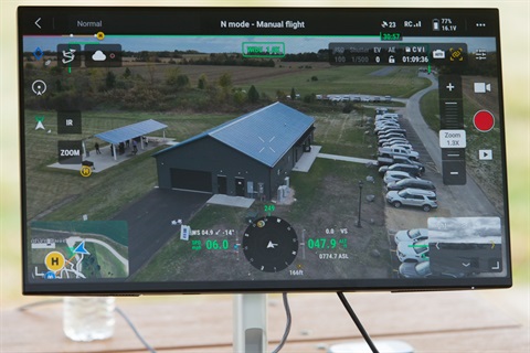 Police Facility Drone Shot